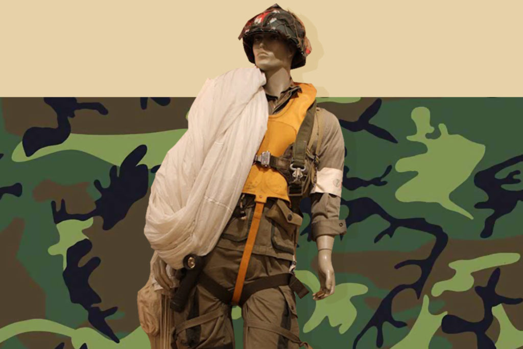 Uniforme Infirmier Americain appartenant au 327 Glider Infantery Régiment de la 101 Airbone